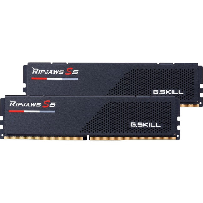 G.SKILL Ripjaws S5 RAM Module for Desktop PC - 32 GB (2 x 16GB) - DDR5-5600/PC5-44800 DDR5 SDRAM - 5600 MHz - CL40 - 1.20 V G.SKILL Ripjaws S5 RAM Module for Desktop PC - 32 GB (2 x 16GB) - DDR5-5600/PC5-44800 DDR5 SDRAM - 5600 MHz - CL40 - 1.20 V